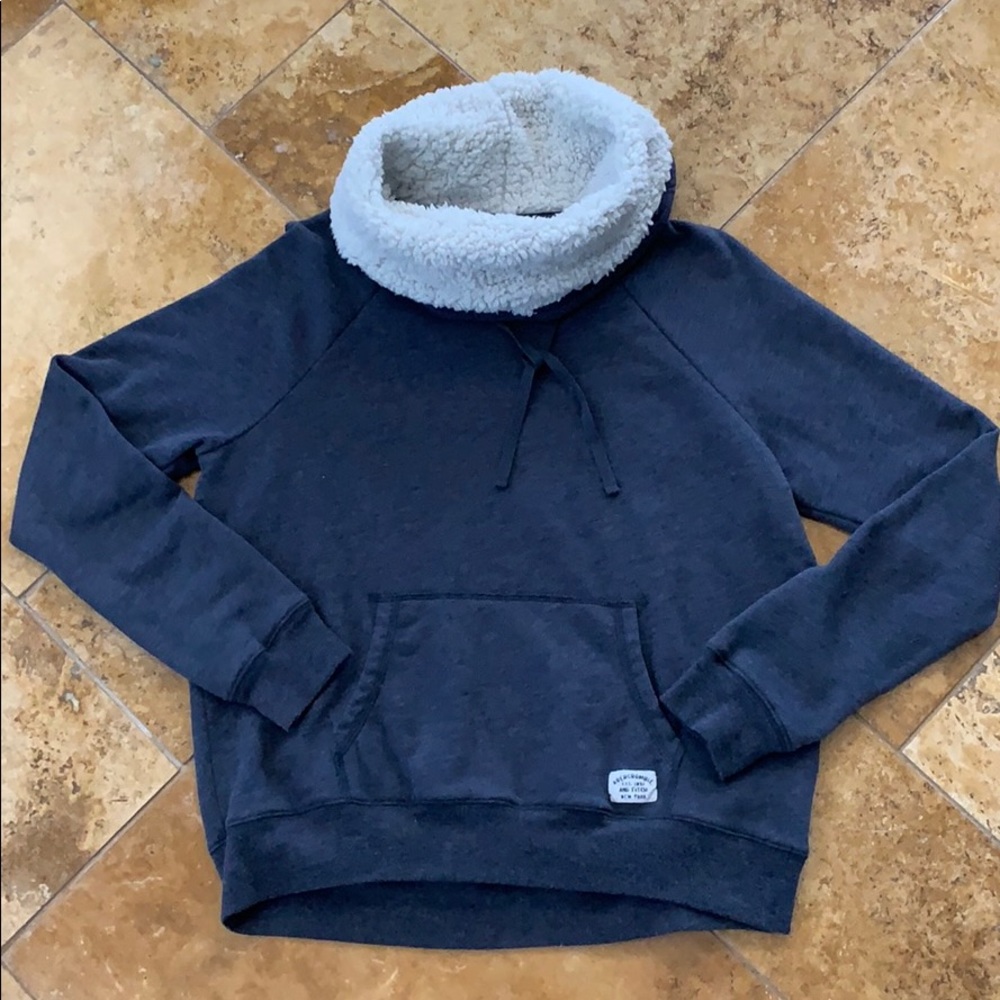 Abercrombie and Fitch large sweatshirt jacket grey